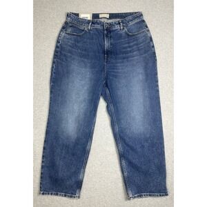 NWT Everlane Curvy Way High Jean Womens 35 Regular Wide Leg Medium‎ Wash